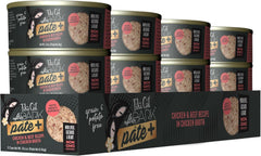 Tiki Cat After Dark Pate+, Chicken & Beef, High-Protein and 100% Non-GMO Ingredients, Wet Cat Food for Adult Cats