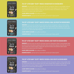 Tiki Cat After Dark, Velvet Mousse, Variety Pack, Grain & Potato Free Formula, with High Protein & Nutrient Dense Blended Irresistible Organ Meat
