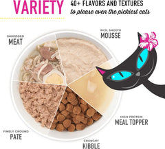 Tiki Cat After Dark, Velvet Mousse, Chicken & Duck Recipe in Chicken Broth, Grain & Potato Free Formula, with High Protein & Nutrient Dense Blended Irresistible Organ Meat