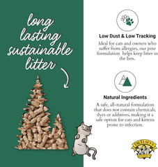 Dr. Elsey's Cat Litter - Pine Wood Dust Free Cat Litter - Low Tracking Multi Cat Litter w/Natural Ingredients - Long Lasting Hard Clumping Superior Odor Control Cat Litter