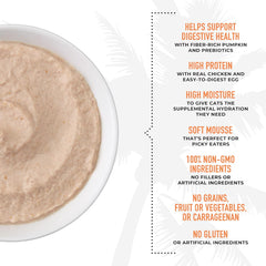 Tiki Cat Special Digestion Mousse, Chicken & Egg Recipe in Broth, Formulated to Support Healthy Digestion, Functional Wet Cat Food