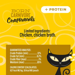 Tiki Cat Born Carnivore Complements Wet Cat Food Topper, Chicken