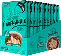 Tiki Cat Born Carnivore Complements Wet Cat Food Topper, Chicken & Salmon