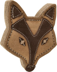 SPOT Dura-Fused Chunkies Fox - All Natural Leather and Felt Dog Toy - No Squeak, No Fluff, Durable, Extra Thick Dog Chew Toy for Aggressive Chewers, Great for Adult Dogs and Teething Puppies, 5in