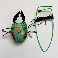 SPOT Buzzing Insect A-Door-Able Cat Toy - Hanging Bug with Touch Activated Buzzing Sound, Attaches to Any Door Frame, Engages Cats' Natural Hunting Instincts for Hours of Play - 5" Assorted Styles