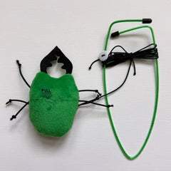 SPOT Buzzing Insect A-Door-Able Cat Toy - Hanging Bug with Touch Activated Buzzing Sound, Attaches to Any Door Frame, Engages Cats' Natural Hunting Instincts for Hours of Play - 5" Assorted Styles