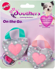 SPOT Soothers- On The Go Sachets- Separation Anxiety Toys for Dogs & Puppies, Scented with Calming Lavender Fragrance Beads to Safely Calm Pets During Travel and Vet Visits, 2pcs
