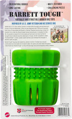 SPOT Barrett Tough Tennis Jumble Dog Toy for Large Dogs - Durable Rubber Barrel & Ball Combo, Virtually Indestructible Puzzle Toy with Textured Surface for Dental Health, 4 in Barrel & 2.5 in Ball