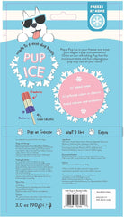 Pup Ice- Ready to Freeze at Home Dog Treats-Edible Chews for Small Breed Dogs & Puppies with Real Chicken to Keep Your Pup Cool Year Round, Fruity Lollies Watermelon Flavor, 3pcs