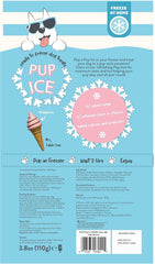 SPOT Pup Ice- Ready to Freeze at Home Dog Treats-Edible Chews for Medium Breed Dogs & Puppies with Real Chicken to Keep Your Pup Cool Year Round, Waffle Cone Strawberry Flavor, 2pcs