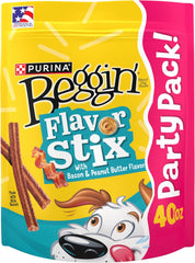 Purina Beggin'’ Flavor Stix with Bacon and Peanut Butter Flavor Dog Chew Stix