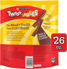 Purina Twistables Beef and Cheese Flavor Treats for Dogs