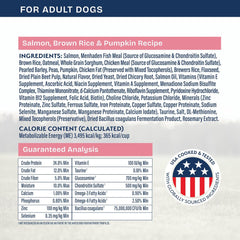 Natural Balance Health Protection Dry Dog Food – Whole Body Health, Easy on Digestion Dog Food Made with Salmon, Brown Rice & Pumpkin for Dogs - 4lbs.