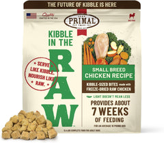 Primal Kibble in The Raw, Freeze Dried Dog Food, Small Breed Recipe, Scoop & Serve, Made with Raw Protein, Whole Ingredient Nutrition, Crafted in The USA, Dry Dog Food