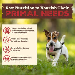 Primal Kibble in The Raw, Freeze Dried Dog Food, Small Breed Recipe, Scoop & Serve, Made with Raw Protein, Whole Ingredient Nutrition, Crafted in The USA, Dry Dog Food