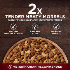 Purina ONE True Instinct with Real Chicken and Duck High Protein Puppy Food Formula Natural with Added Vitamins, Minerals and Nutrients - 7.4 lb. Bag