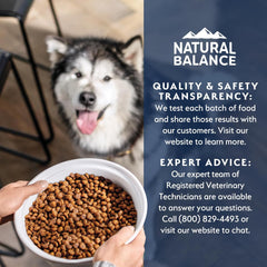 Natural Balance Health Protection Puppy Dry Dog Food – Whole Body Health, Easy on Digestion Dog Food Made with Chicken, Brown Rice & Pumpkin for Puppies - 12lbs.