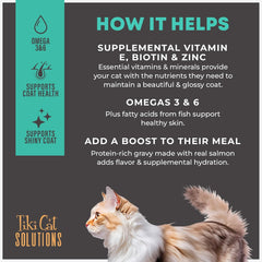 Tiki Cat Solutions Topper Multipack, Skin Coat, Salmon Recipe in Broth