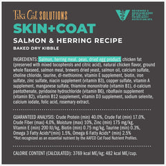 Tiki Cat Solutions Dry Cat Food, Skin & Coat, Salmon & Herring