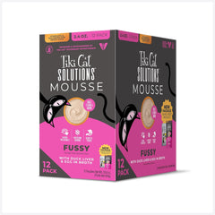 Tiki Cat Solutions Mousse Multipack Wet Cat Food, Fussy, Duck Liver & Egg