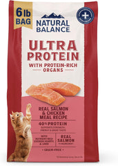 Natural Balance Ultra Protein Dry Cat Food, Real Salmon & Chicken Meal Recipe, 6 lbs.