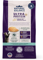 Natural Balance Ultra Protein Plus Dry Cat Food, Immune and Digestive Health Real Chicken & Chicken Meal, 2.5 lbs.