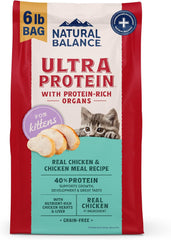 Natural Balance Ultra Protein Kitten Dry Cat Food, Real Chicken & Chicken Meal Recipe, 6 lbs.
