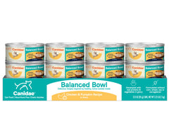 CANIDAE Balanced Bowl Canned Cat Food Chicken & Pumpkin, 24ea/3 oz