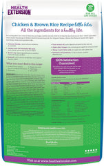 Health Extension Little Bites Dry Dog Food for Small Breeds, Chicken & Brown Rice Recipe, with Probiotics & Superfoods for Digestion & Coat Health, 10 lb bag