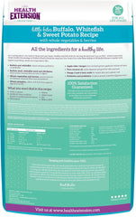 Health Extension Grain Free Buffalo & Whitefish Little Bites (10 lb / 4.54 kg) - Small Kibble Formula with Omega 3 & Whole Foods for Teacups, Toys & Miniature Dogs