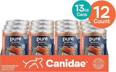 Canidae Pure Limited Ingredient Premium Adult Wet Dog Food, Salmon & Sweet Potato Recipe, 13 oz. (Case of 12), Grain Free