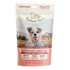 BADLANDS RANCH - Superfood Complete, Air-Dried Adult Dog Food - High Protein, Zero Fillers, Superfood Nutrition by Katherine Heigl (11.5 oz, Beef & Bison Formula)