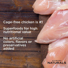 Diamond Naturals Dry Food for Adult Dogs, Small Breed Chicken and Rice Formula, 18 Pound Bag