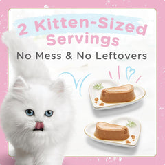 Purina Fancy Feast Gourmet Gravy Petites Tender Salmon Pate Gourmet Wet Kitten Food - (Pack of 12) 2.8 oz. Tubs