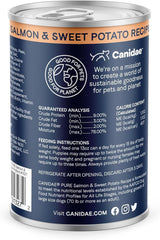 Canidae Pure Limited Ingredient Premium Adult Wet Dog Food, Salmon & Sweet Potato Recipe, 13 oz. (Case of 12), Grain Free