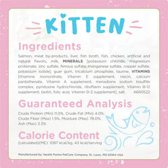 Purina Fancy Feast Gourmet Gravy Petites Tender Salmon Pate Gourmet Wet Kitten Food - (Pack of 12) 2.8 oz. Tubs