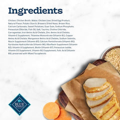 Blue Buffalo Tastefuls Chicken Morsels in Gravy Entrees Natural Wet Food for Adult Cats, 3 oz., Case of 12