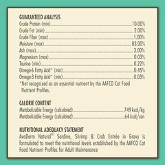 Avoderm, Cat Food Sardine, Shrimp & Crab Meat Entree, 3 oz,24 PK