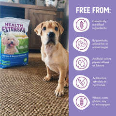 Health Extension Large Bites Chicken & Brown Rice Dry Dog Food (30 lb / 13.61 kg) - Protein-Rich Formula with Probiotics & Essential Nutrients for Larger Breeds