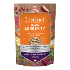 INSTINCT CAT FREEZE-DRIED LONGEVITY SENIOR GRAIN FREEBEEF 9.5OZ