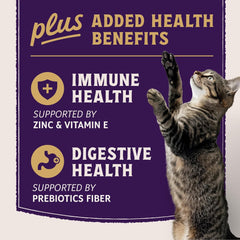 Natural Balance Ultra Protein Plus Wet Cat Food, Immune & Digestive Health Real Chicken with Pumpkin Puree Topper with Chicken Liver & Chicken Heart, High Protein Cat Food - 2.4 oz. (Pack of 24)