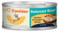 CANIDAE Balanced Bowl Canned Cat Food Chicken & Pumpkin, 24ea/3 oz