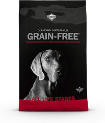 Diamond Naturals Grain Free Real Meat Recipe Premium Dry Dog Food With Real Pasture Raised Beef 28Lb