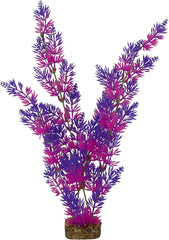 GloFish Plant Aquarium Décor, Purple and Pink Extra-Large, Fluorescent Under Blue LED Light
