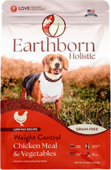 Earthborn Holistic Weight Control Chicken Meal & Vegetables Grain-Free, Low-Fat, High Fiber Dry Food for Adult Dogs
