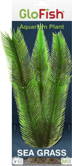 GloFish Sea Green Grass Plant Fluorescent Under Blue LED Light Aquarium Decor