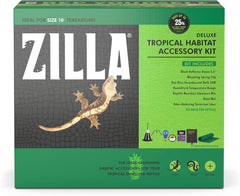 Dragon Habitat Accessory Kit, Easy Starter Kit for Bearded Dragons, Includes Lighting, UVB, Heat, Bedding, Humidity, Temperature and Food, Ideal for Habitats 20L - 60 BR Terrariums