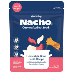Made by Nacho Bone Broth with Tuna Flakes Wet Topper 24 / 2.5 oz