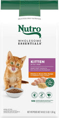 Nutro Wholesome Essentials Natural Dry Kitten Food Chicken & Brown Rice Recipe, 3 lb. Bag