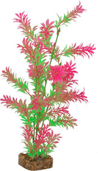 GloFish Plant Aquarium Décor, Green and Pink Large, Fluorescent Under Blue LED Light